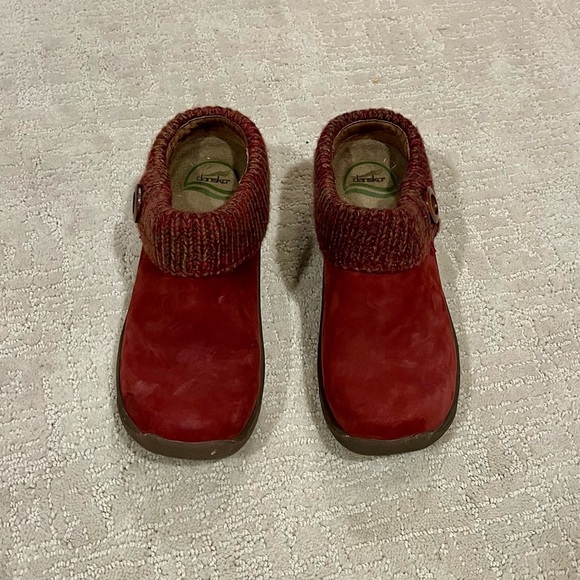 Dansko Women's Red leather Slip-On Clogs size 36 - Picture 5 of 6